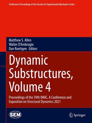 cover image of Dynamic Substructures, Volume 4